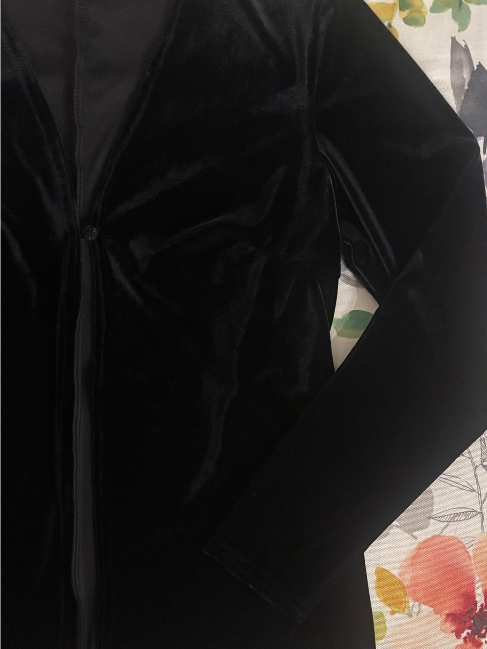 Jump - Women’s Vintage Black Velvet Blazer Jacket